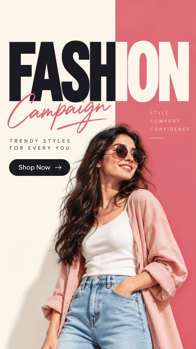 Fashion / lifestyle at 9:16